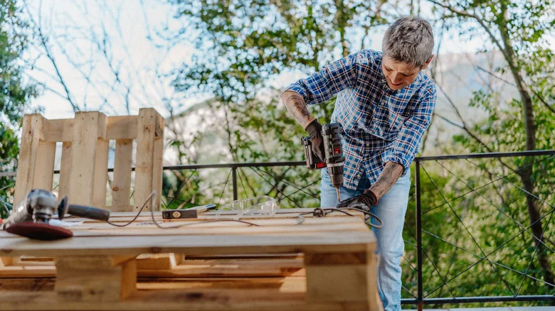 The DIY Wood Pallet Project That’ll Keep Your Gardening Station Organized