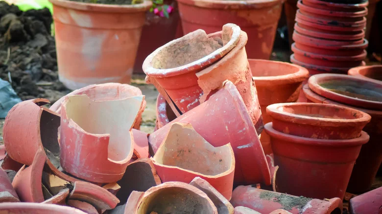 The Sweet Yard Use For Broken Terracotta Pots
