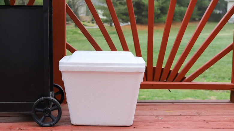 Turn A Styrofoam Cooler Into A Beautiful Water Feature For Your Garden Using Concrete