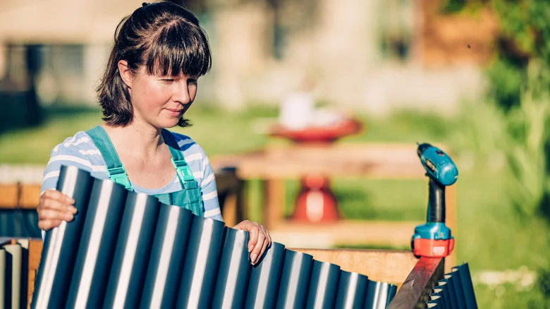 Turn Scrap Roofing Metal Into A Raised Garden Bed That Boosts Curb Appeal