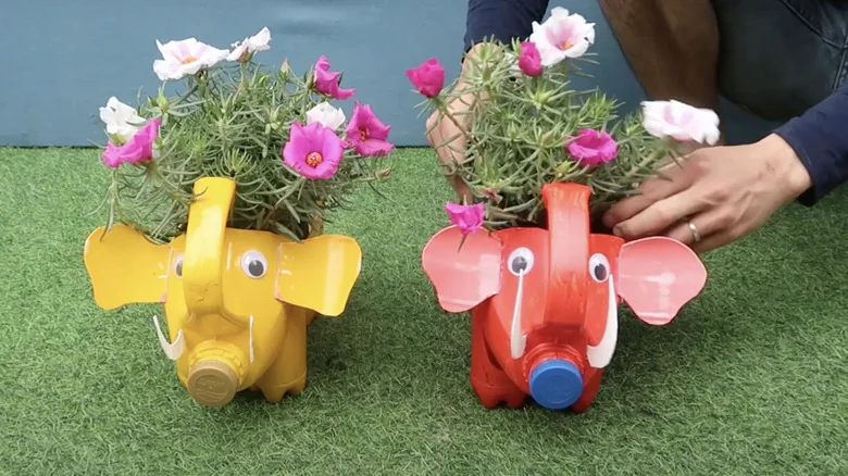 Turn Your Old Laundry Detergent Container Into An Adorable Planter In A Few Simple Steps