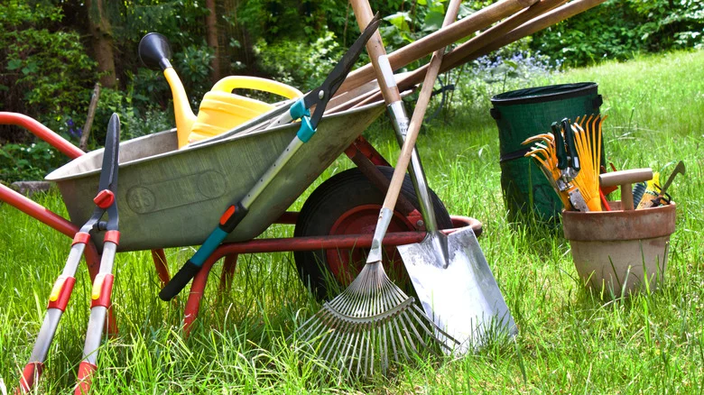 Upcycle An Old Utensil Caddy Into A Portable Garden Tool Storage Basket